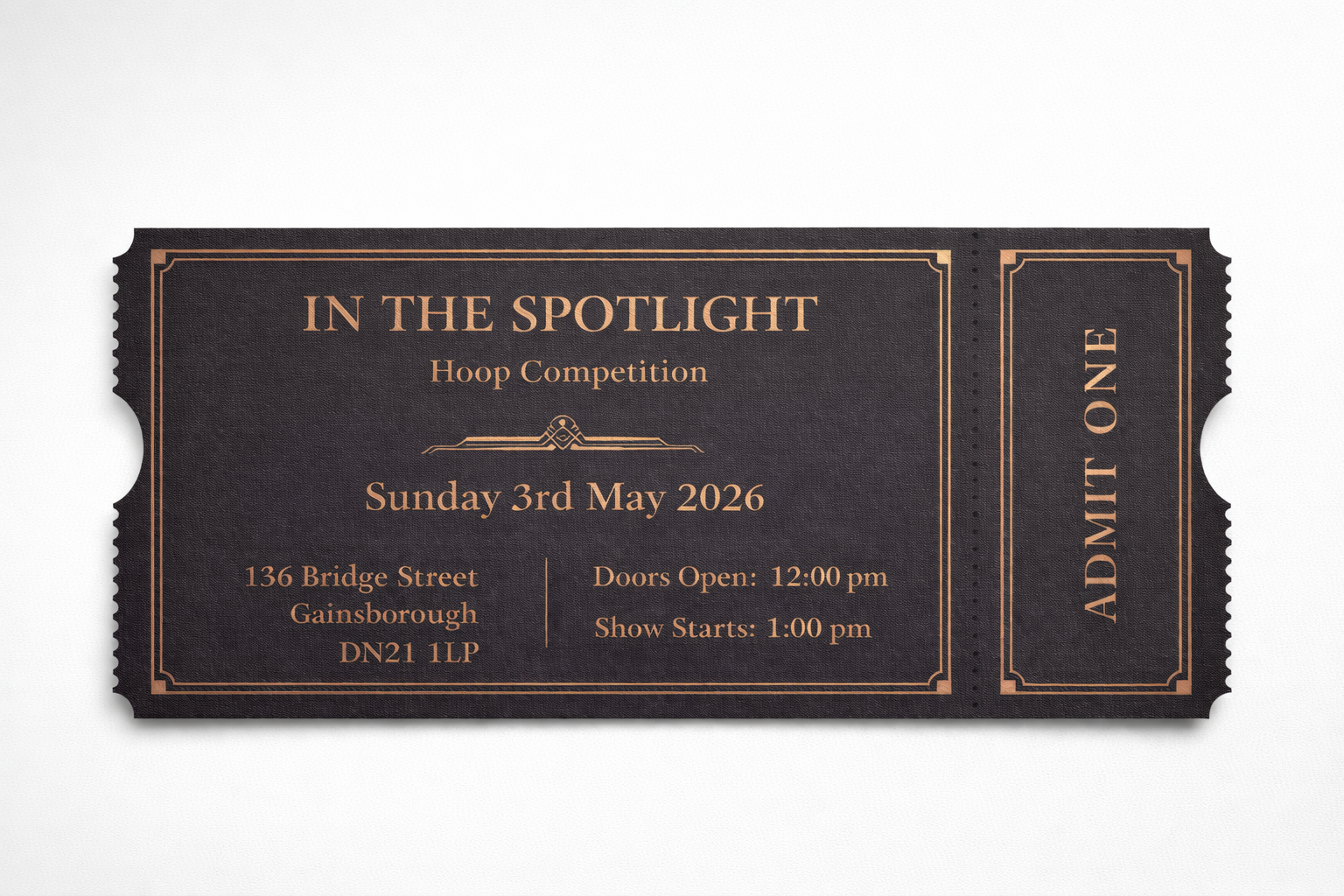 hoop competition ticket